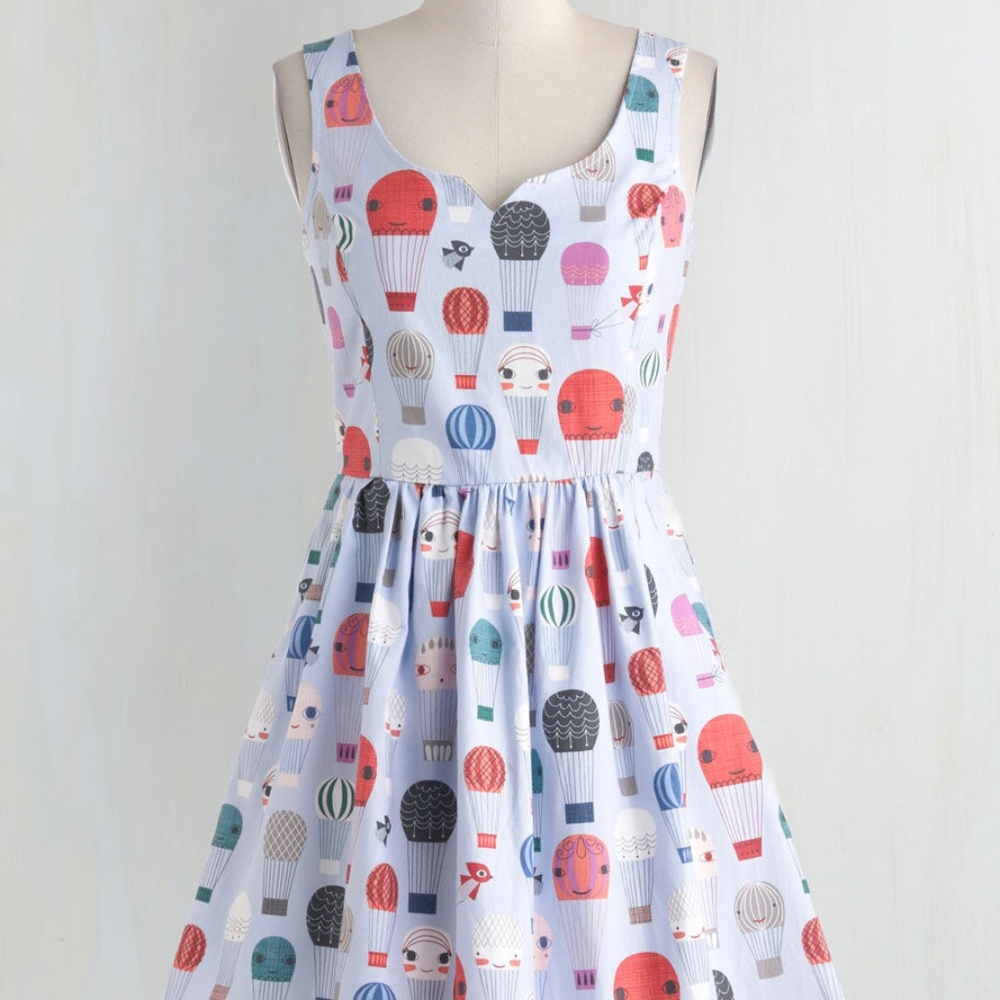 NWT ModCloth Air of Adorable Hot Air Balloon dress